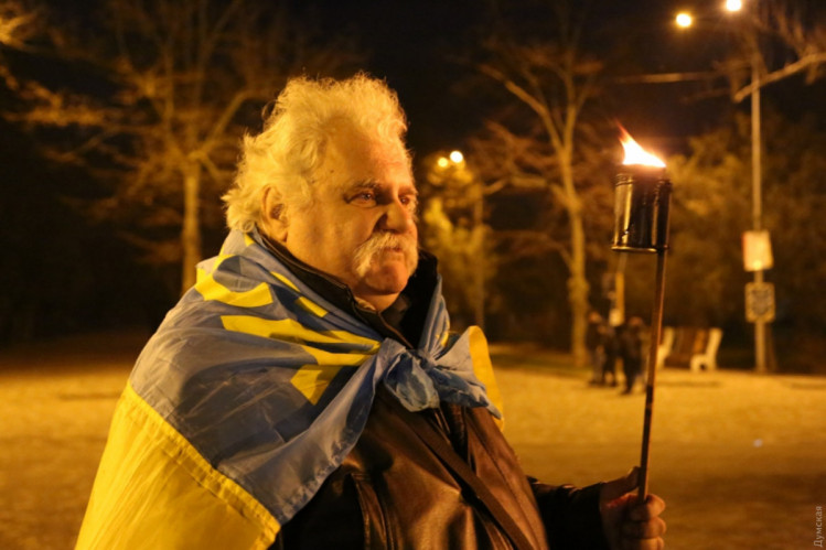 В Одесі запалили смолоскипи на честь провідника ОУН