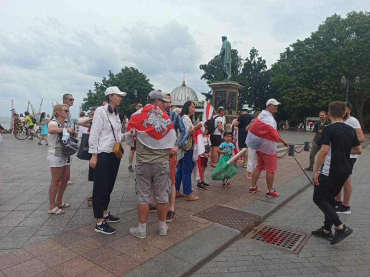 Мітинг білорусів в Одесі