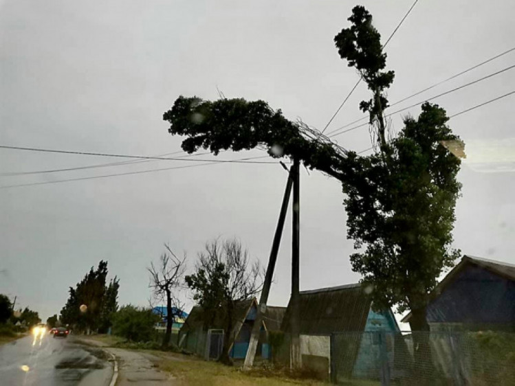 Бердянская коса обесточена