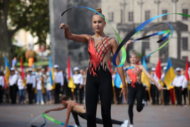 Урочиста церемонія підняття прапора Одеси